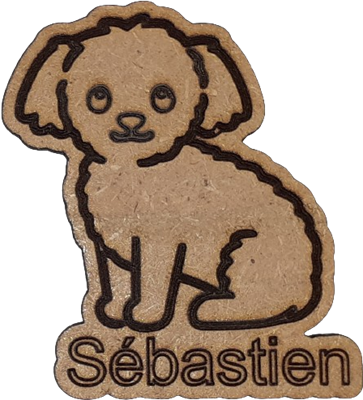 Magnet - Bichon personnalisable